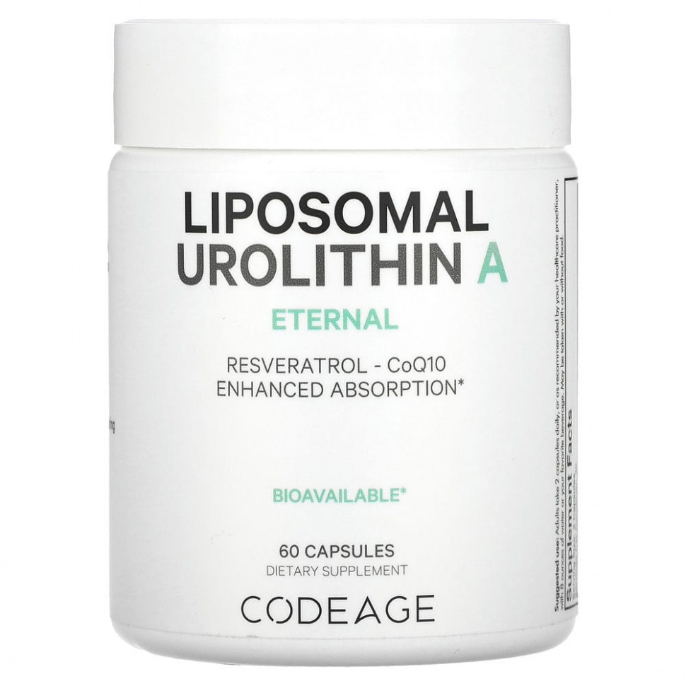  Codeage, Liposomal Urolithin A, Eternal, 60     -     , -, 