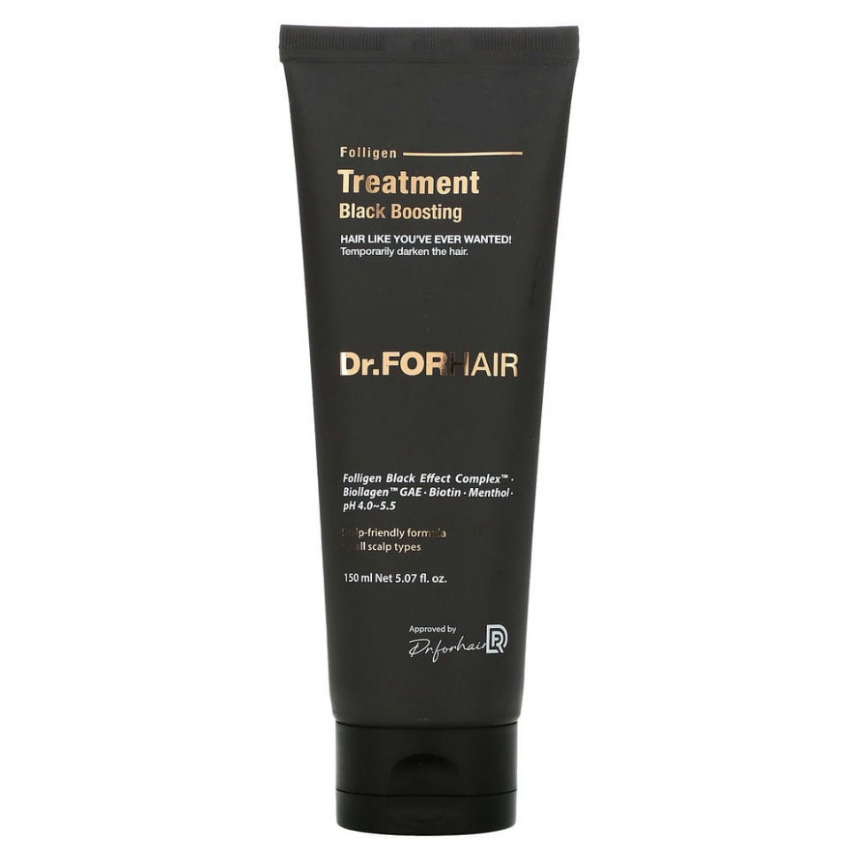 ������ ������ Dr.ForHair, Folligen Black Boosting Treatment, 150 �� (5,07 ����. �����)  IHerb (������) ����