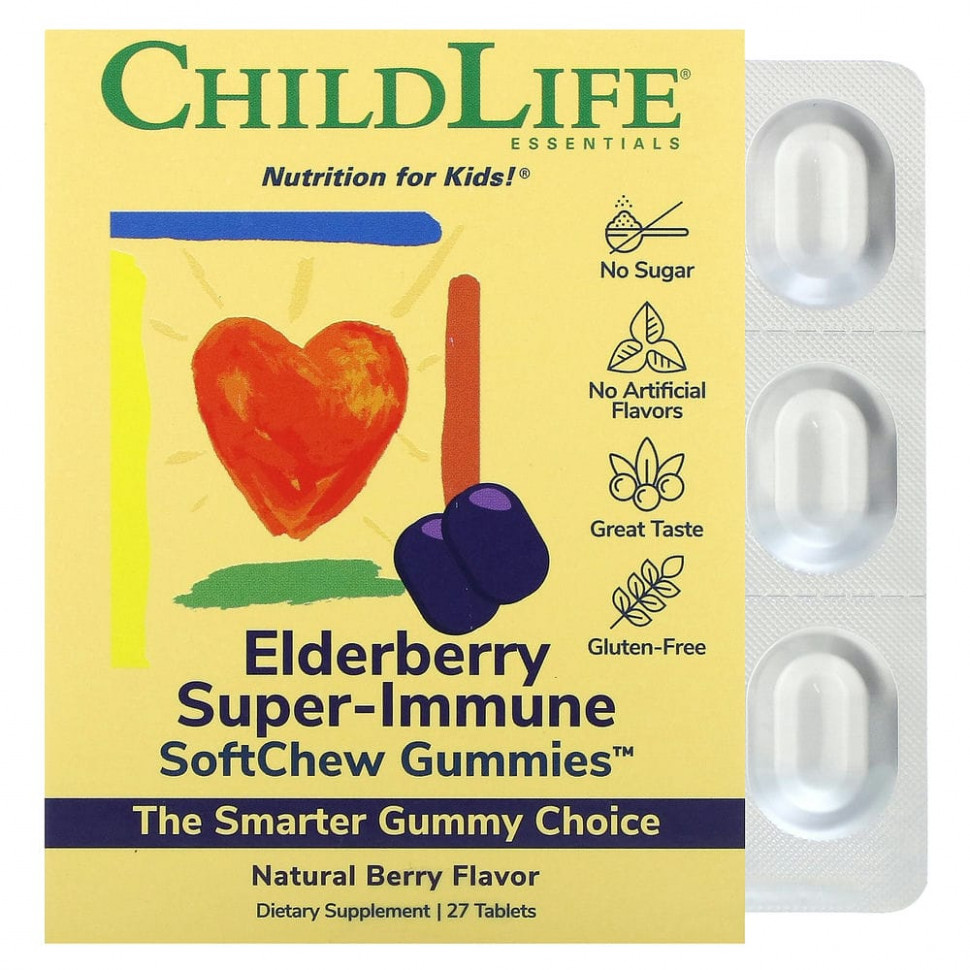  ChildLife, Elderberry Super-Immune SoftMelts,   , 27     -     , -, 