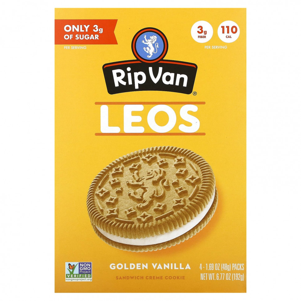 ������ ������ Rip Van Wafels, Leos, ������� ������, 4 �������� �� 48 � (1,69 �����)  IHerb (������) ����