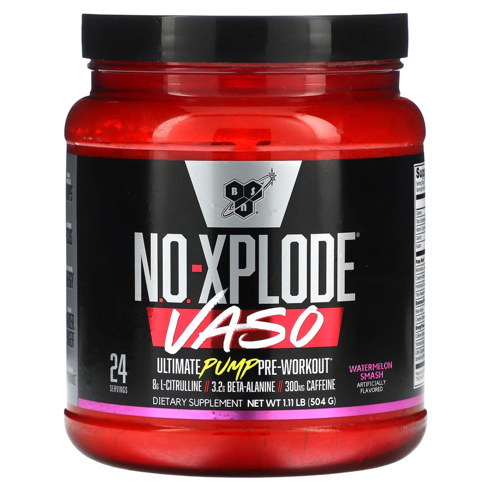 ������ ������ BSN, No-Xplode VASO, Ultimate Pump ����� �����������, �������� ���, 504 � (1,11 �����)  IHerb (������) ����