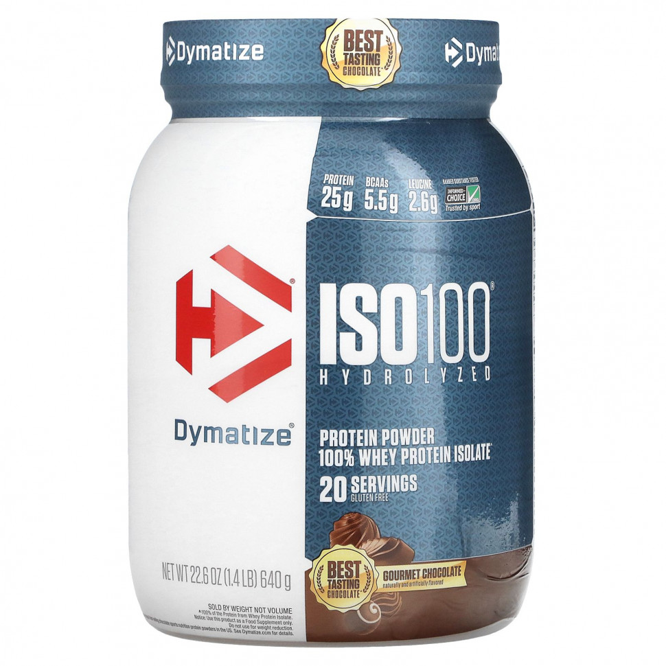  Dymatize, ISO100, , 100%   ,   , 640  (1,4 )    -     , -, 