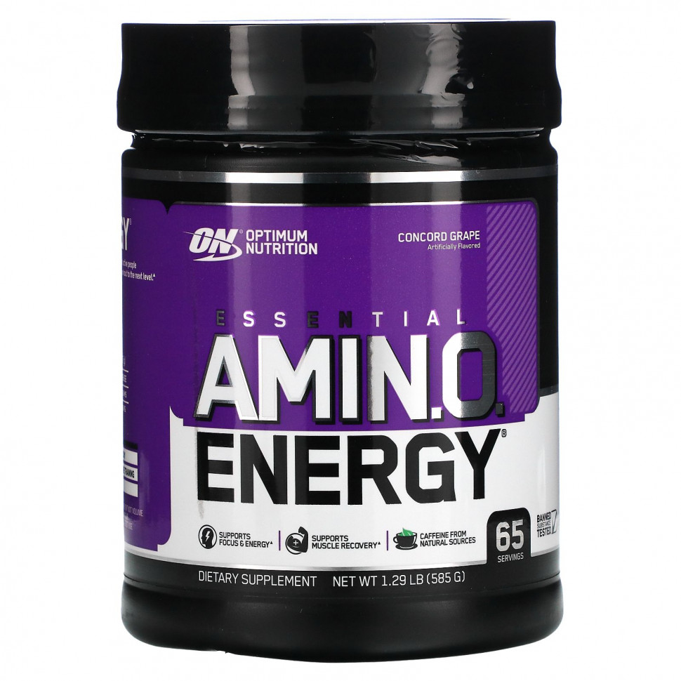 ������ ������ Optimum Nutrition, ESSENTIAL AMIN.O. ENERGY, �������� ����� ��������, 585 � (1,29 �����)  IHerb (������) ����