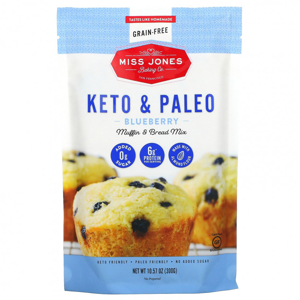 ������ ������ Miss Jones Baking Co, Keto & Paleo, ����� ����� � ������ � ���������, 300 � (10,57 �����)  IHerb (������) ����