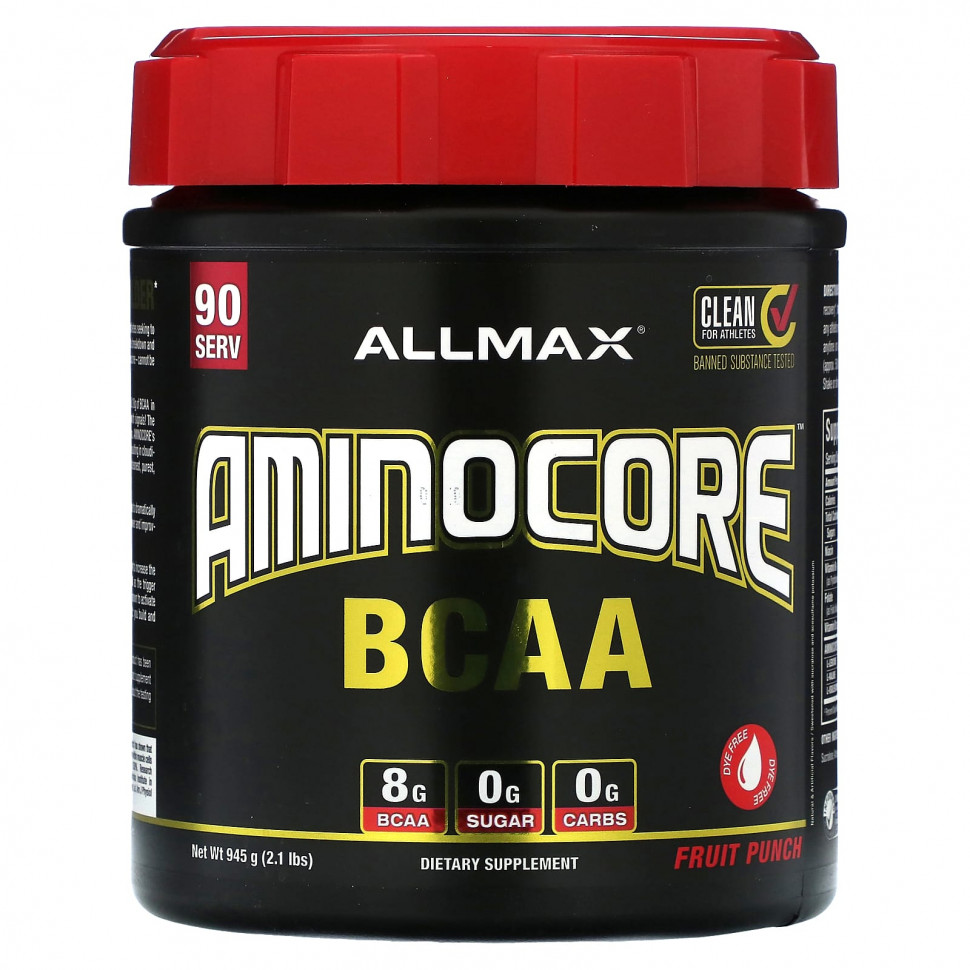 ������ ������ ALLMAX, AMINOCORE BCAA, ��������� ����, 945 � (2,1 �����)  IHerb (������) ����