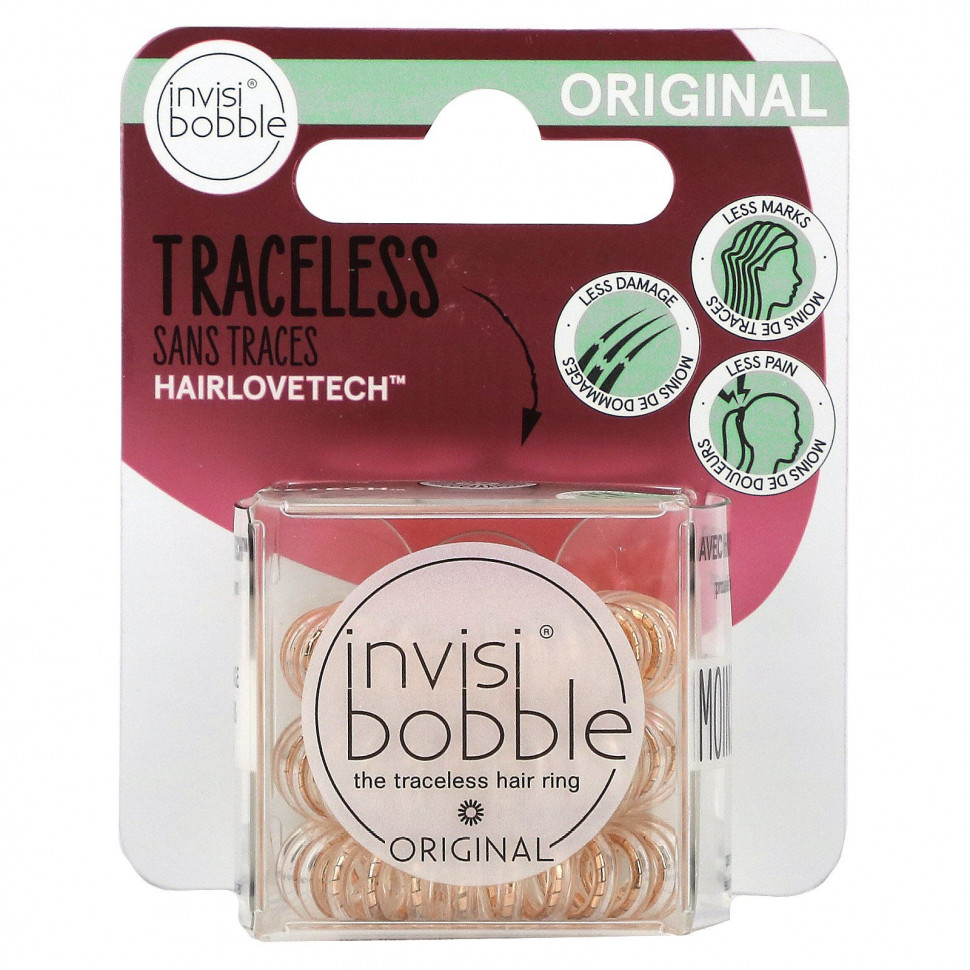 ������ ������ Invisibobble, Original, ���������� ������ ��� �����, Bronze Me Pretty, 3 ��. � ��������  IHerb (������) ����