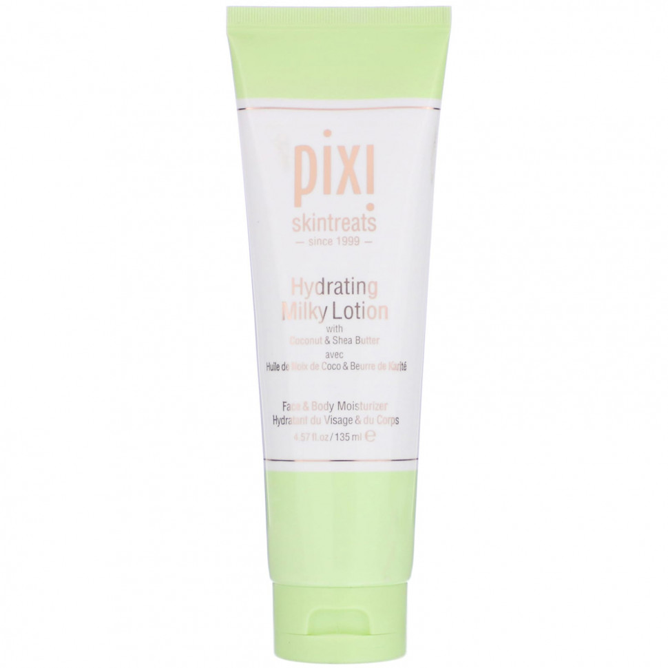  Pixi Beauty, Skintreats, Hydrating Milky Lotion, Face & Body Moisturizer, 4.57 fl oz (135 ml)    -     , -, 