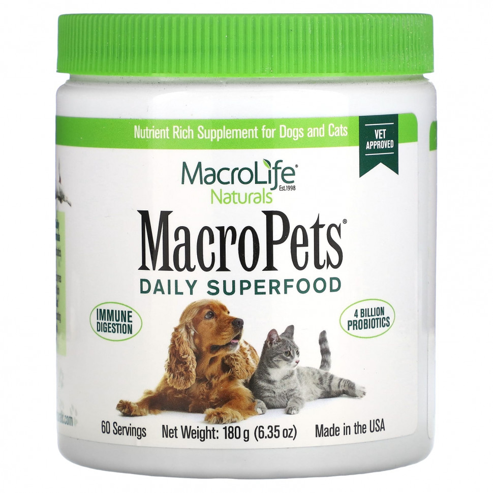  Macrolife Naturals, MacroPets,  ,    , 180  (6,35 )    -     , -, 