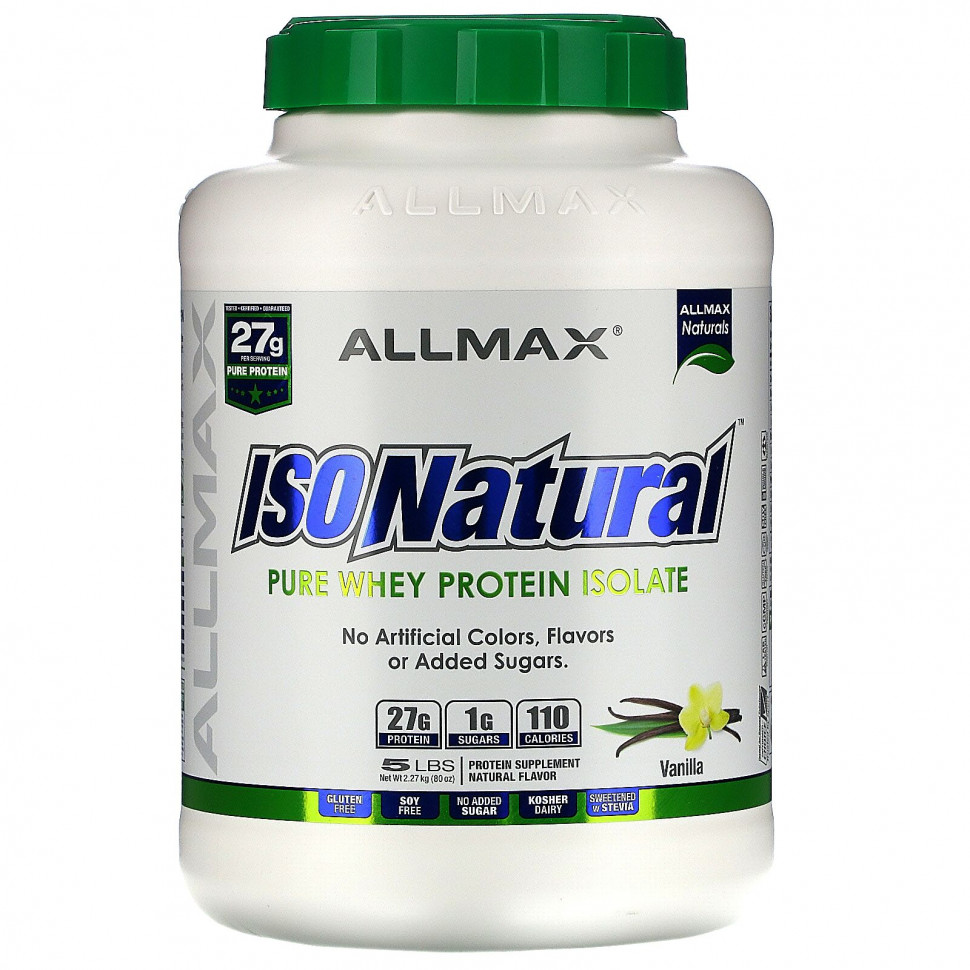  ALLMAX Nutrition, IsoNatural, 100%      (WPI90), , 5  (2,27 )    -     , -, 