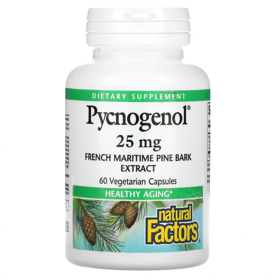 ������ ������ Natural Factors, Pycnogenol, 25 ��, 60 �������������� ������  IHerb (������) ����