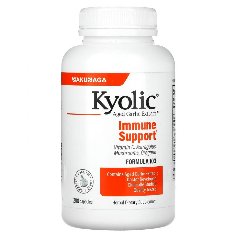 ������ ������ Kyolic, Aged Garlic Extract, ����������� �������� �������, ��� ����������, ������� 103, 200 ������  IHerb (������) ����
