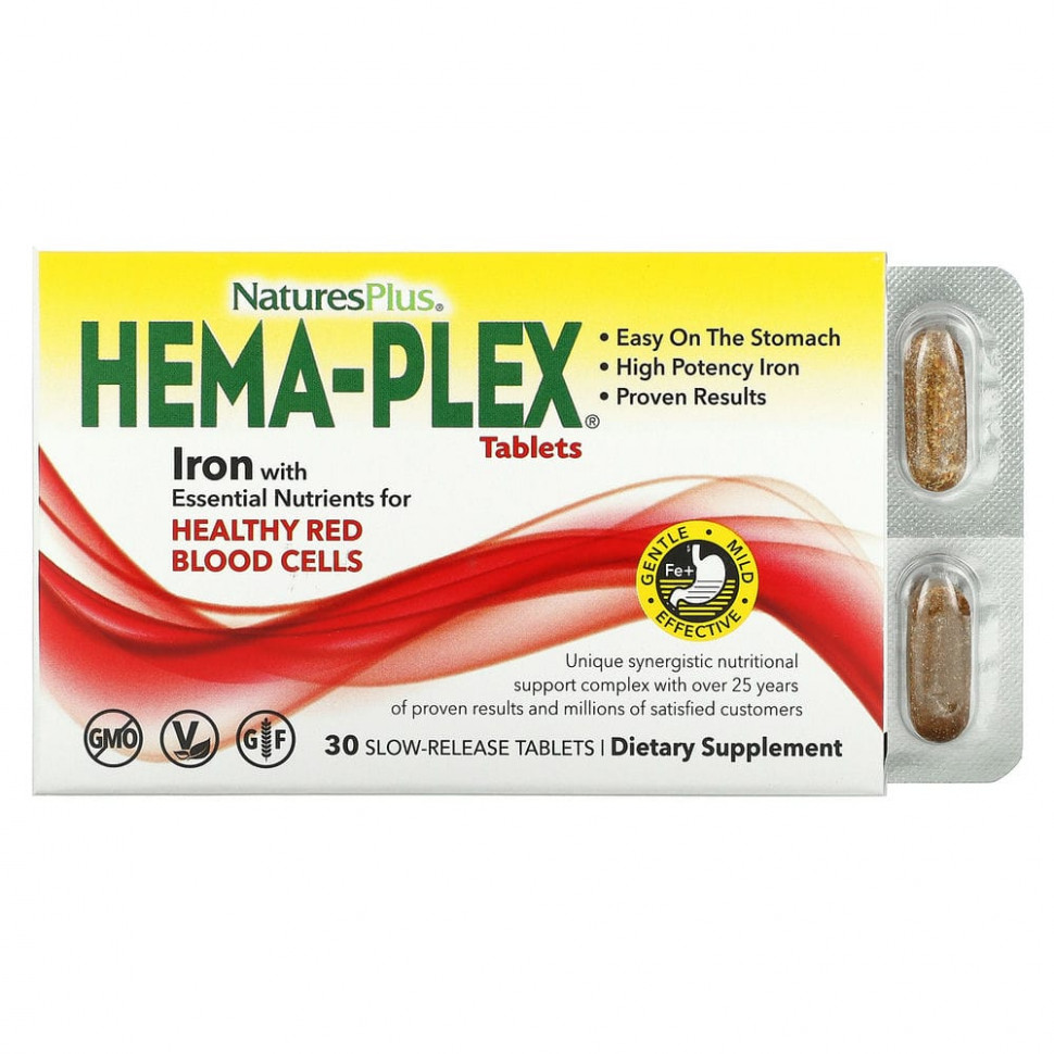  NaturesPlus, Hema-Plex, 30        -     , -, 