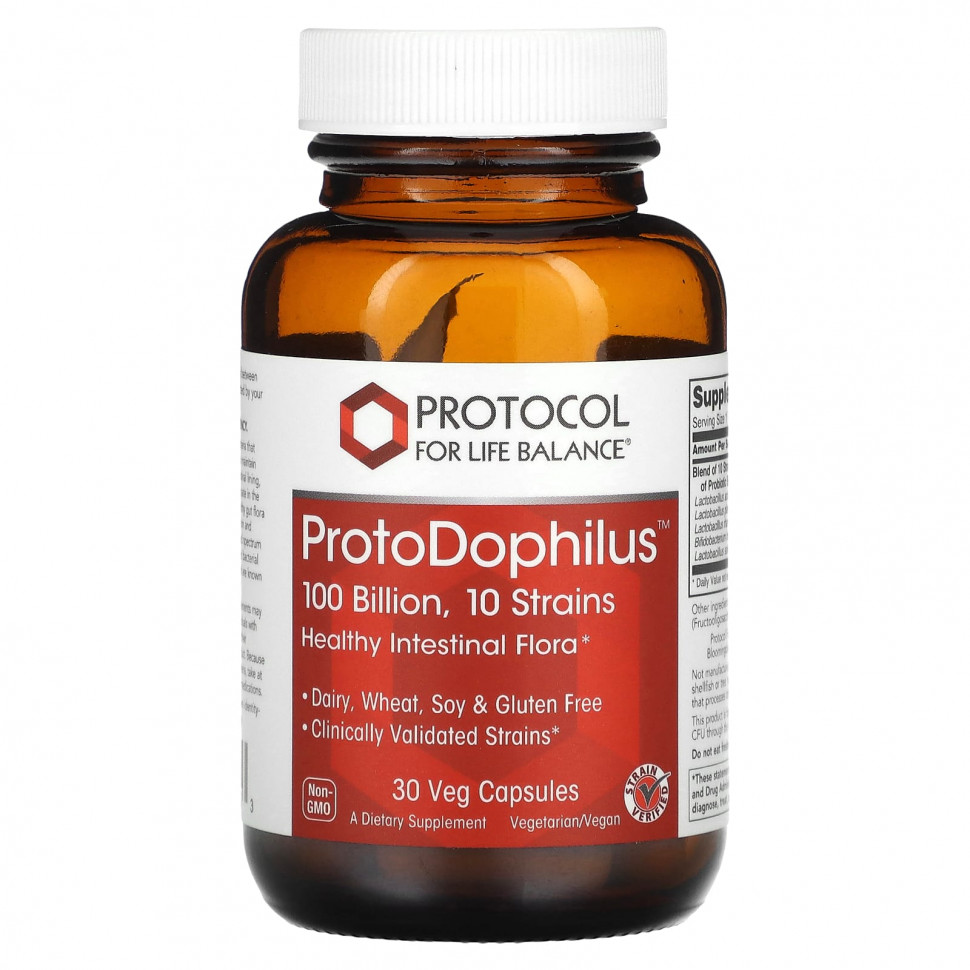 ������ ������ Protocol for Life Balance, ProtoDophilus, 100 ����, 30 ������������ ������  IHerb (������) ����
