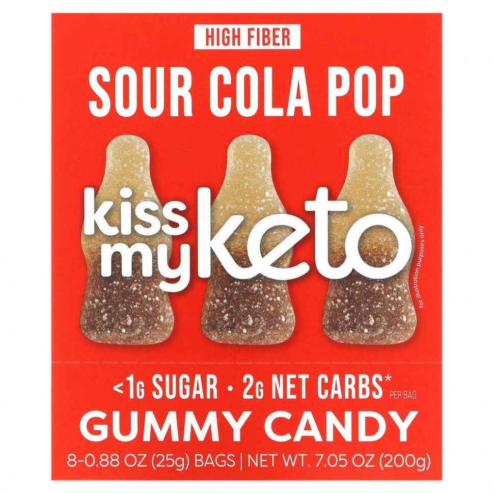  Kiss My Keto, Gummy Candy,  , 8   25  (0,88 )    -     , -, 