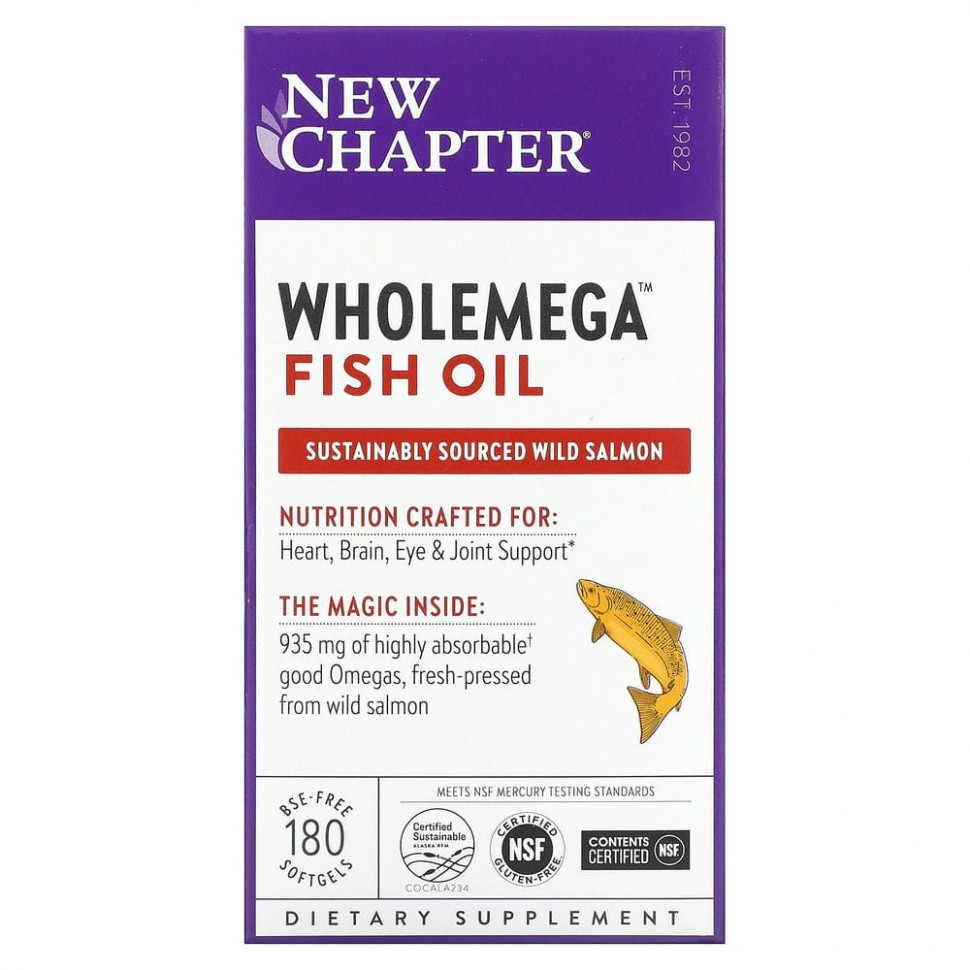 ������ ������ New Chapter, ����� ��� Wholemega, 180 ������ ��������  IHerb (������) ����
