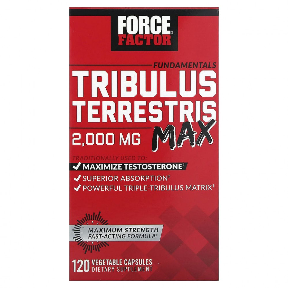 ������ ������ Force Factor, Fundamentals, Tribulus Terrestris Max, 500 ��, 120 ������������ ������  IHerb (������) ����
