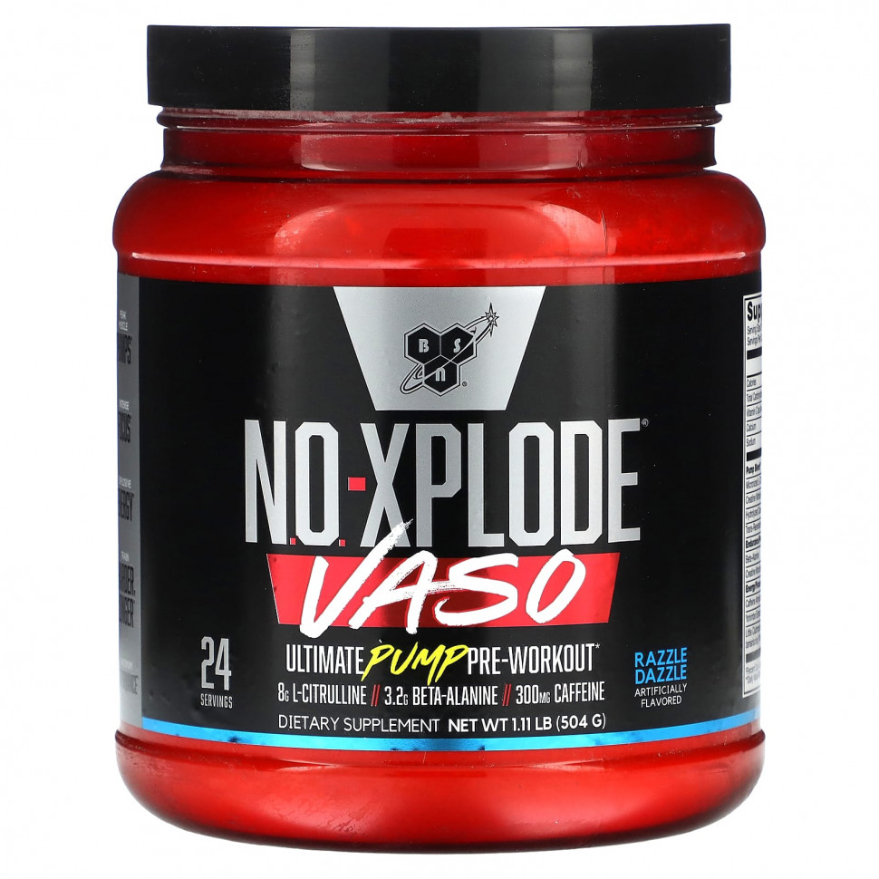 ������ ������ BSN, No-Xplode VASO, Ultimate Pump ����� �����������, Razzle Dazzle, 504 � (1,11 �����)  IHerb (������) ����