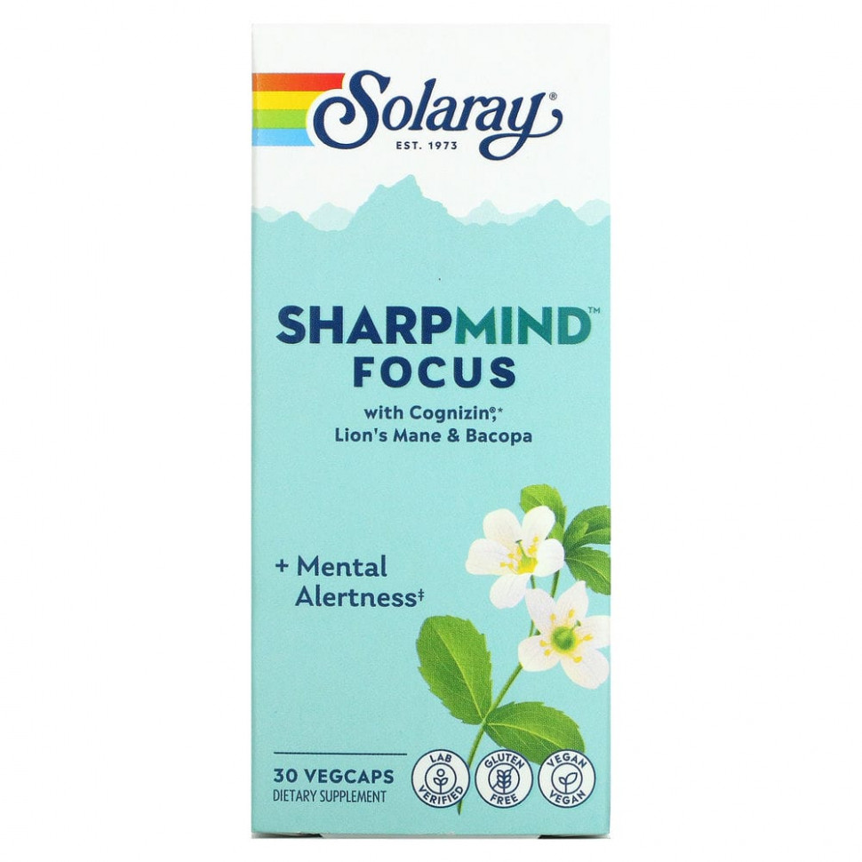  Solaray, SharpMind Focus`` 30      -     , -, 