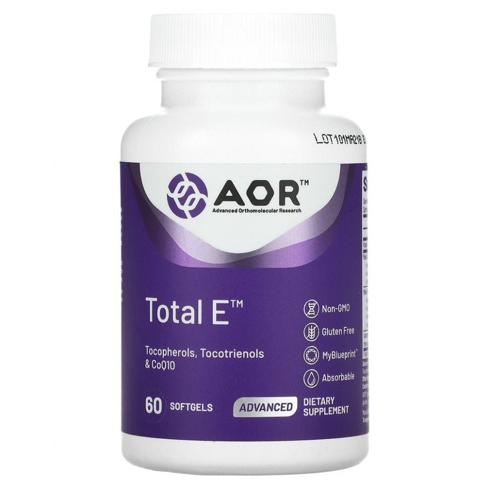  Advanced Orthomolecular Research AOR, Total E,    , 60      -     , -, 