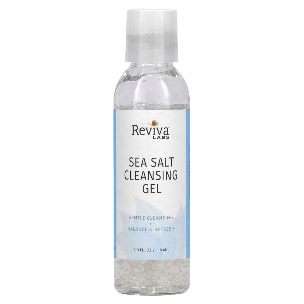  Reviva Labs, Sea Salt Cleansing Gel, 4 fl oz (118 ml)    -     , -, 