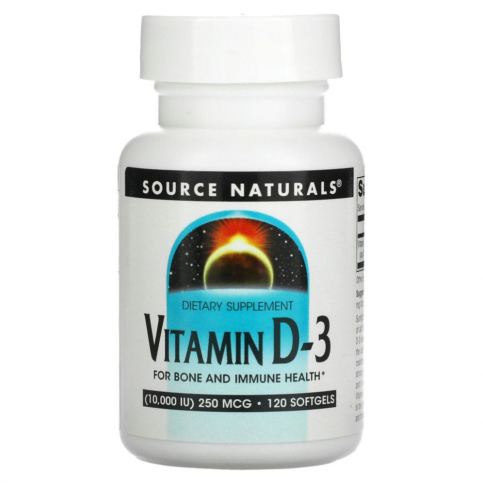  Source Naturals,  D3, 10 000 , 120     -     , -, 