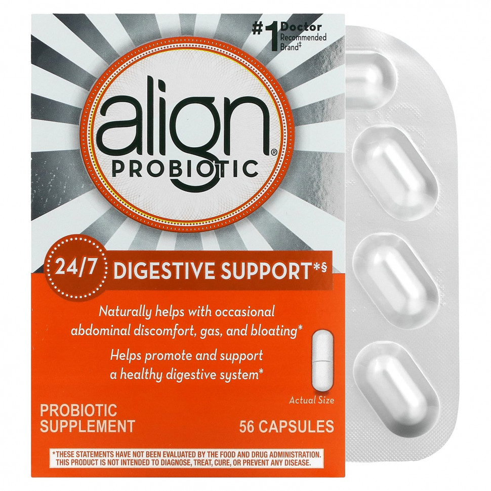 ������ ������ Align Probiotics, ��������� ����������� 24/7, ������� � ������������, 56 ������  IHerb (������) ����