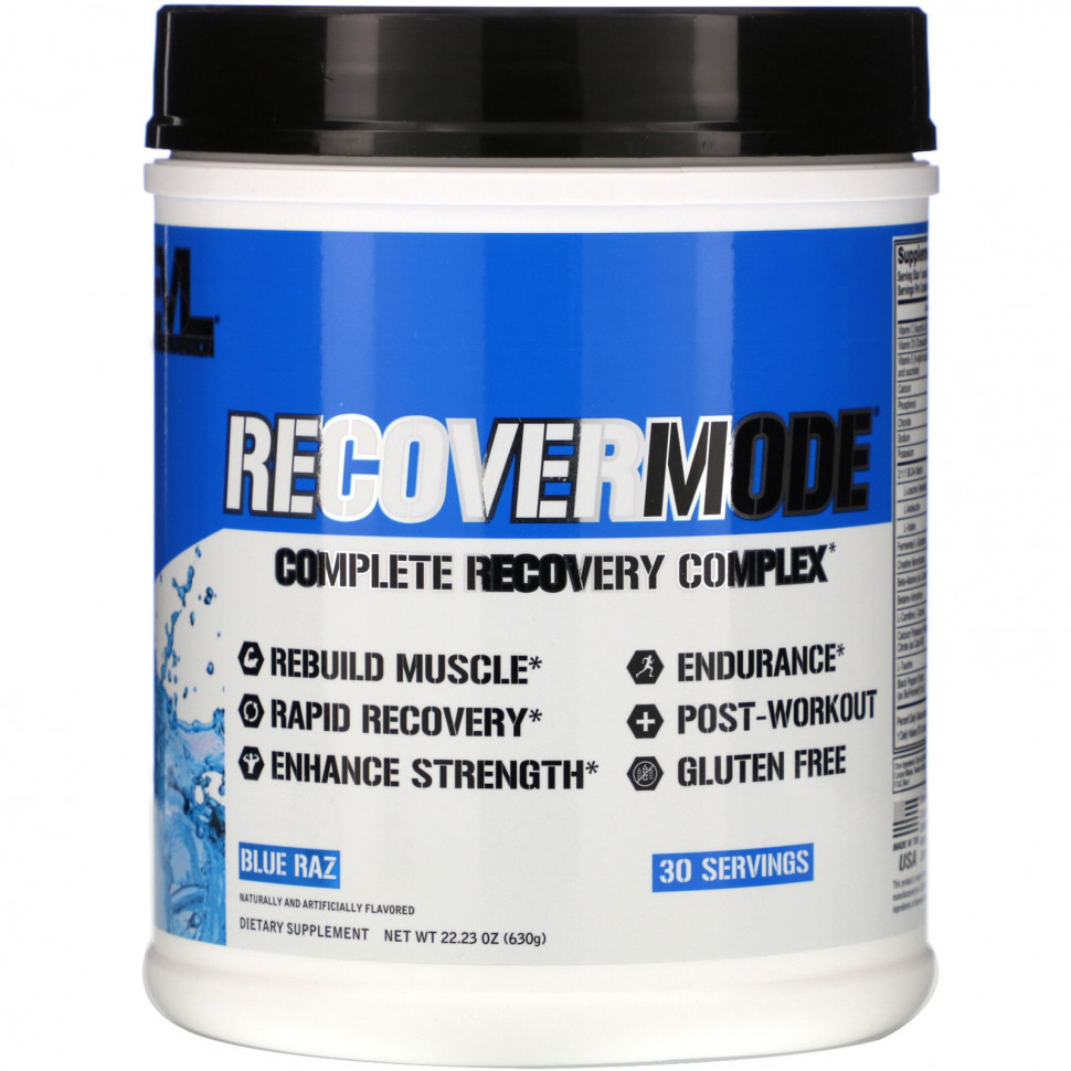  EVLution Nutrition, Recover Mode, Complete Recovery Complex, 22.23 oz (630 g)    -     , -, 