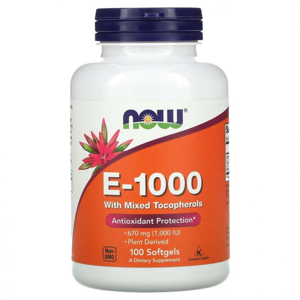  NOW Foods, E-1000,  E   , 670  (1000 ), 100     -     , -, 