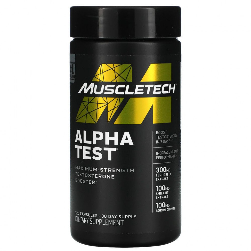  Muscletech, Alpha Test, 120     -     , -, 