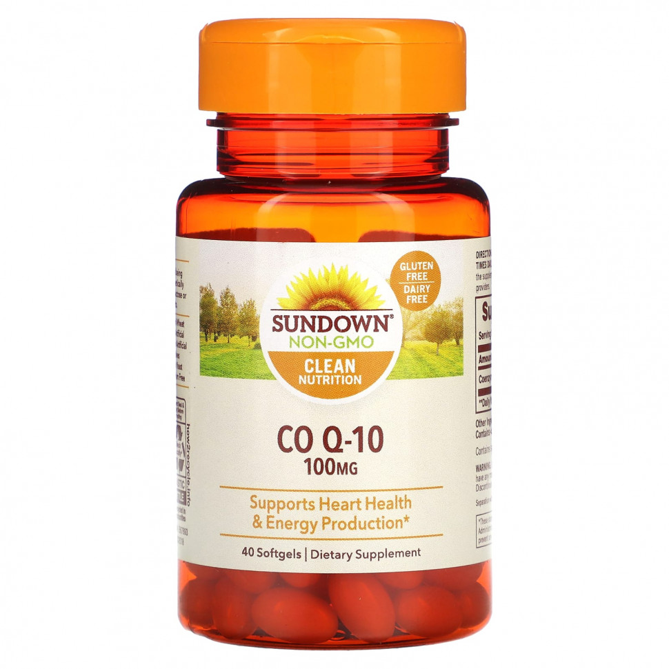  Sundown Naturals, Co Q-10, 100 , 40      -     , -, 