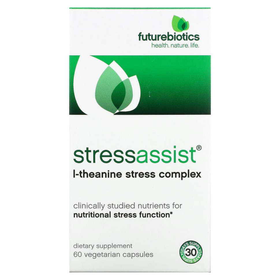 ������ ������ FutureBiotics, Stressassist, �������� ��� ������ ������� � L-��������, 60 �������������� ������  IHerb (������) ����