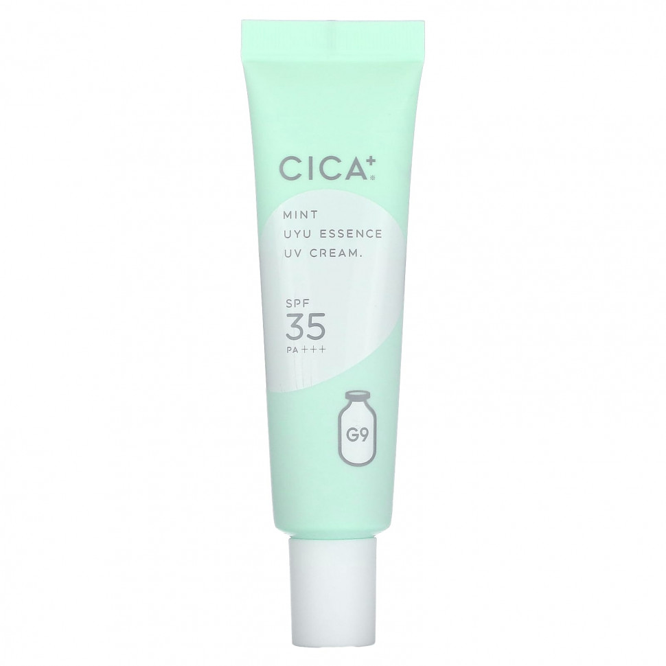������ ������ G9skin, Cica + UYU Essence UV Cream, ��-����, SPF 35 PA +++, ����`` 25 �  IHerb (������) ����