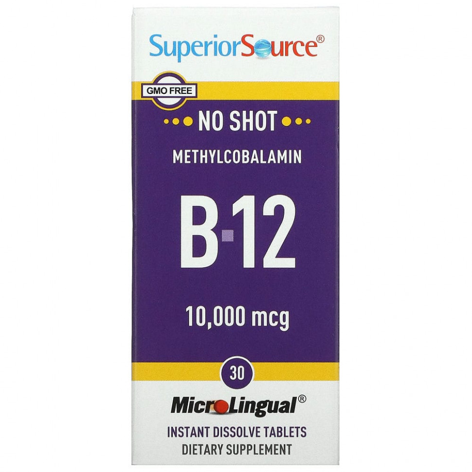  Superior Source,  B12, 10 000 , 30   MicroLingual    -     , -, 