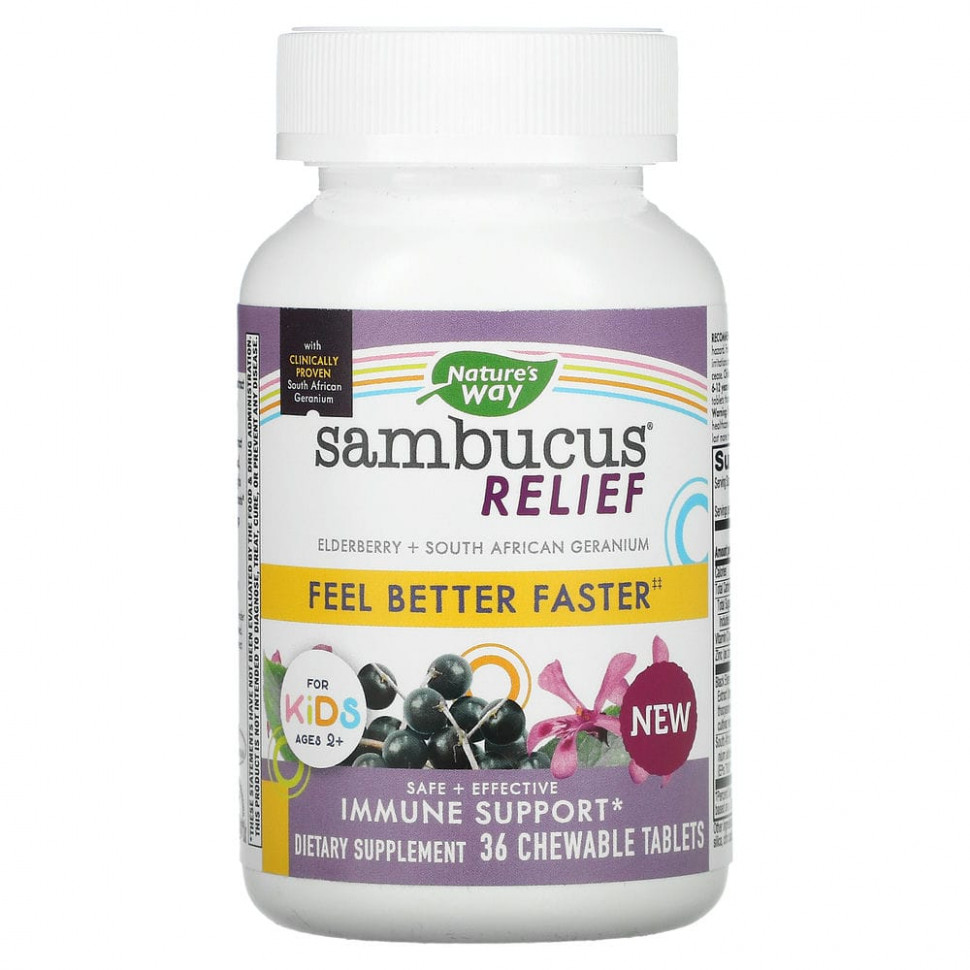  Nature's Way, Sambucus Relief,  ,  ,  2 ,   , 36      -     , -, 