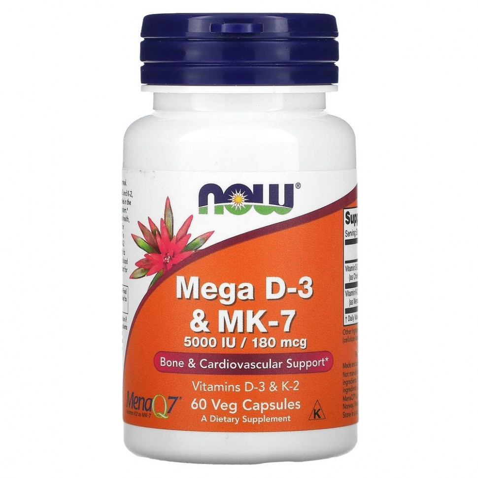  NOW Foods,  D3  MK-7, 180  (5000 ), 60      -     , -, 