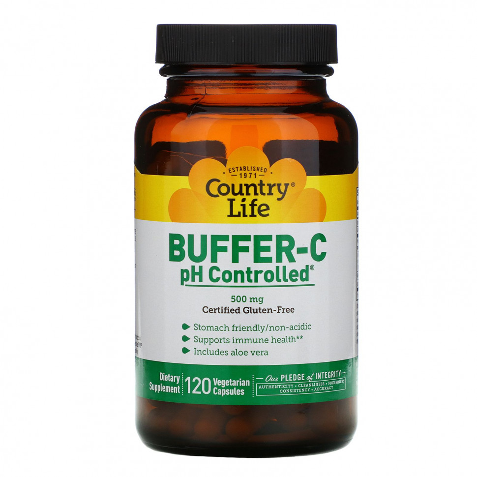������ ������ Country Life, Buffer-C pH Controlled, 500 ��, 120 �������������� ������  IHerb (������) ����