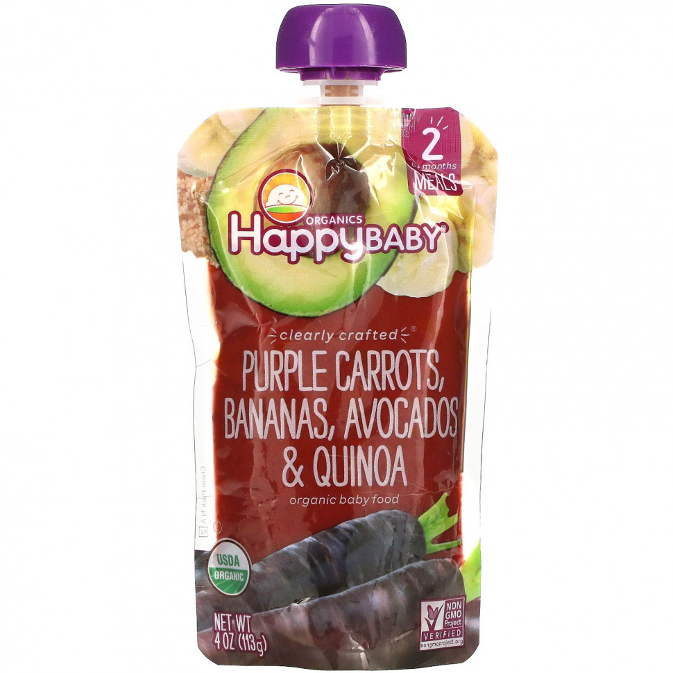  Happy Family Organics, Happy Baby, Stage 2,  , ,   , 4  (113 )    -     , -, 