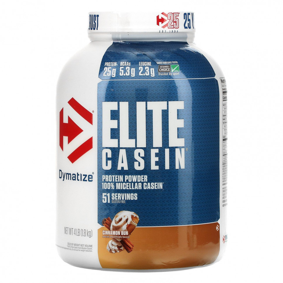 ������ ������ Dymatize Nutrition, Elite Casein, �� ������ ������� � �������, 1,8 �� (4 �����)  IHerb (������) ����