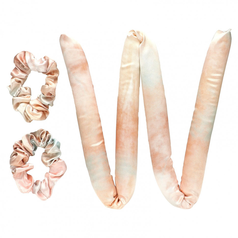 ������ ������ Kitsch, The Satin Heatless Curling Set, Sunset Tie Dye, ���� ��������  IHerb (������) ����