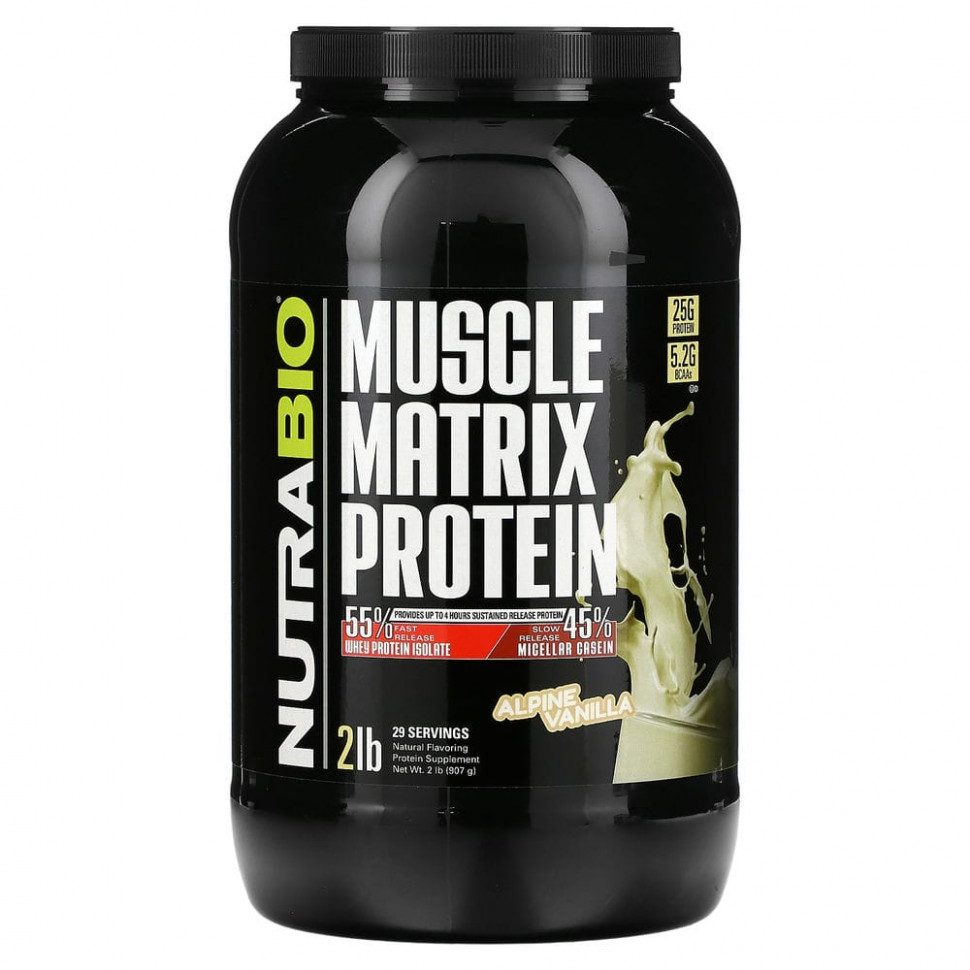  Nutrabio Labs, Muscle Matrix Protein,  , 907  (2 )    -     , -, 