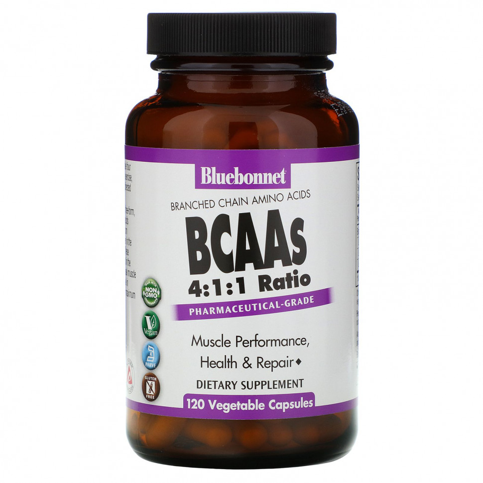  Bluebonnet Nutrition, BCAA   4: 1: 1, 120      -     , -, 