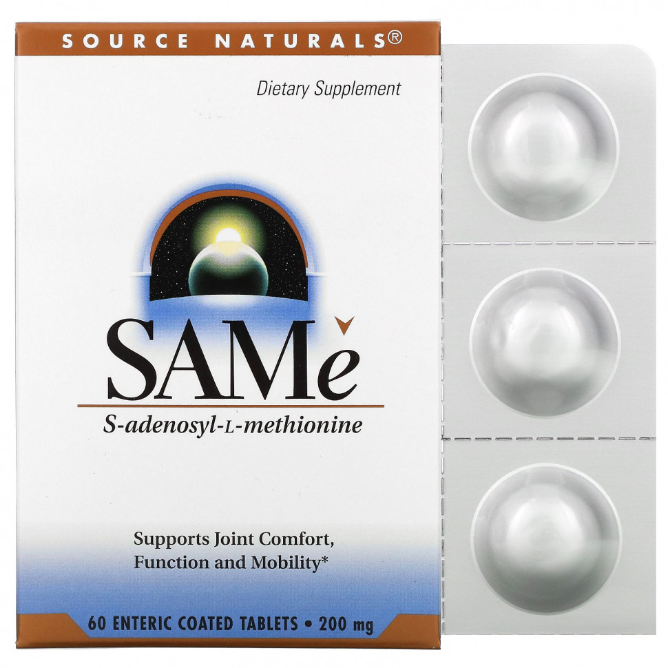  Source Naturals, SAMe, 200 , 60 ,       -     , -, 