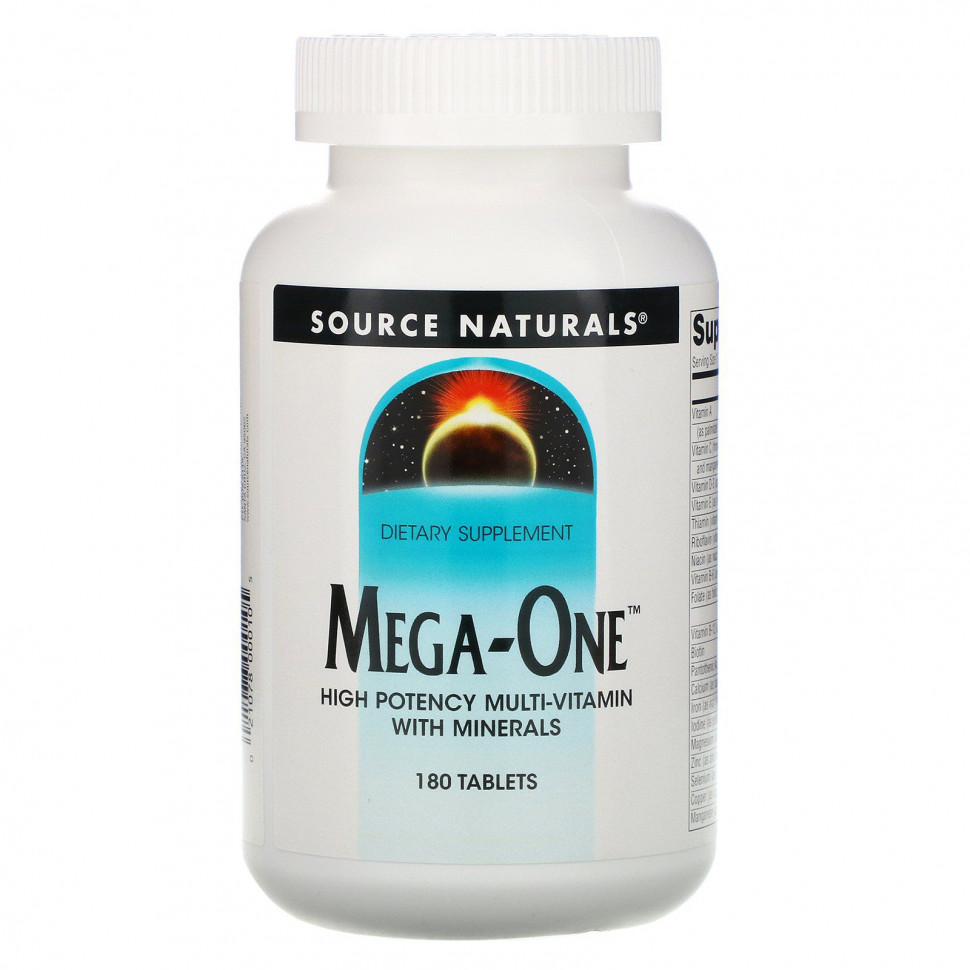 ������ ������ Source Naturals, Mega-One, ����������������� ������������� � ����������, 180 ��������  IHerb (������) ����