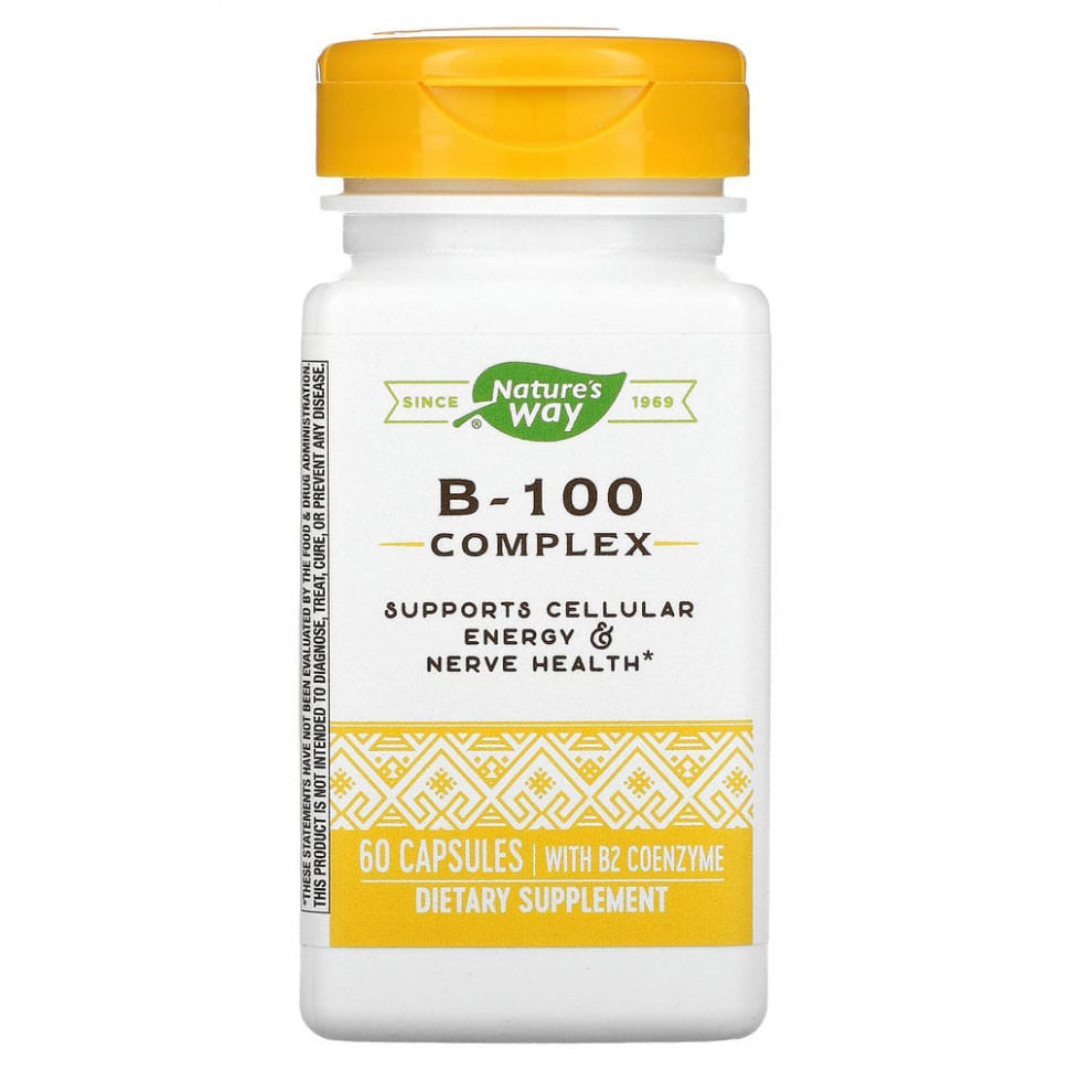 ������ ������ Nature's Way, B-100 Complex, With B2 Coenzyme, 60 Capsules  IHerb (������) ����