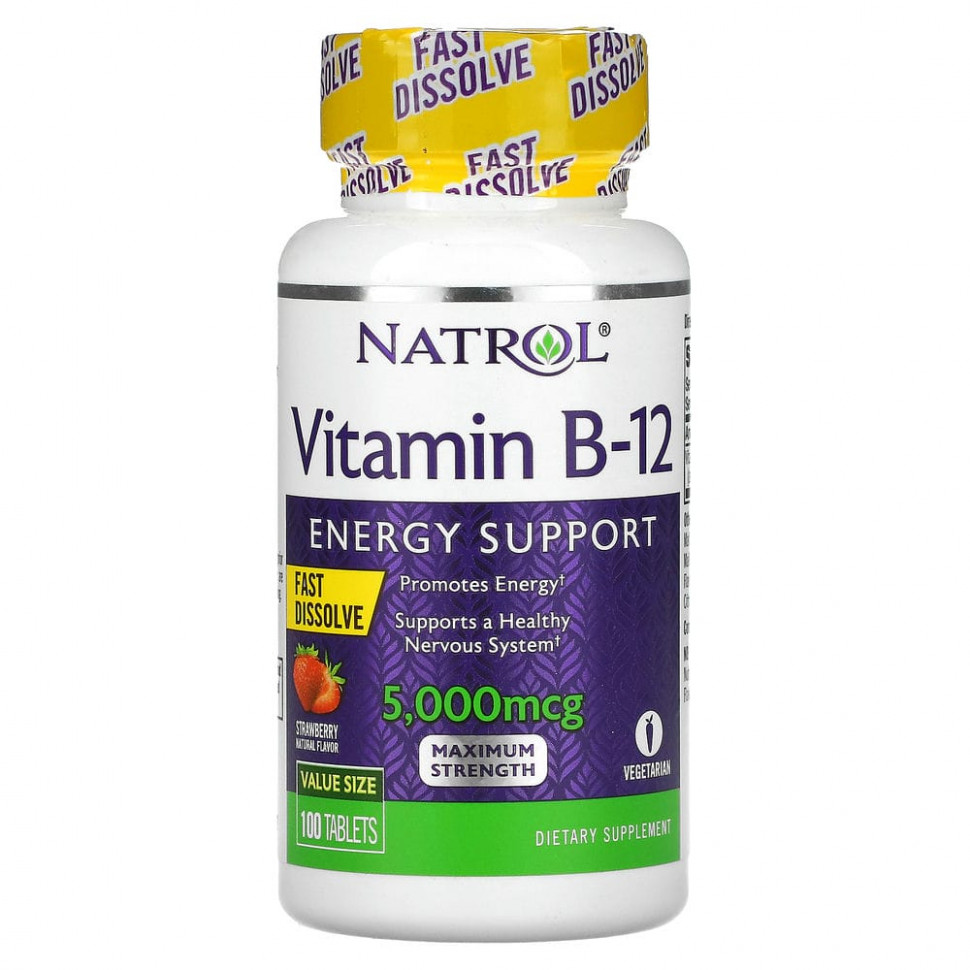  Natrol,  B12, ,  , , 5000 , 100     -     , -, 