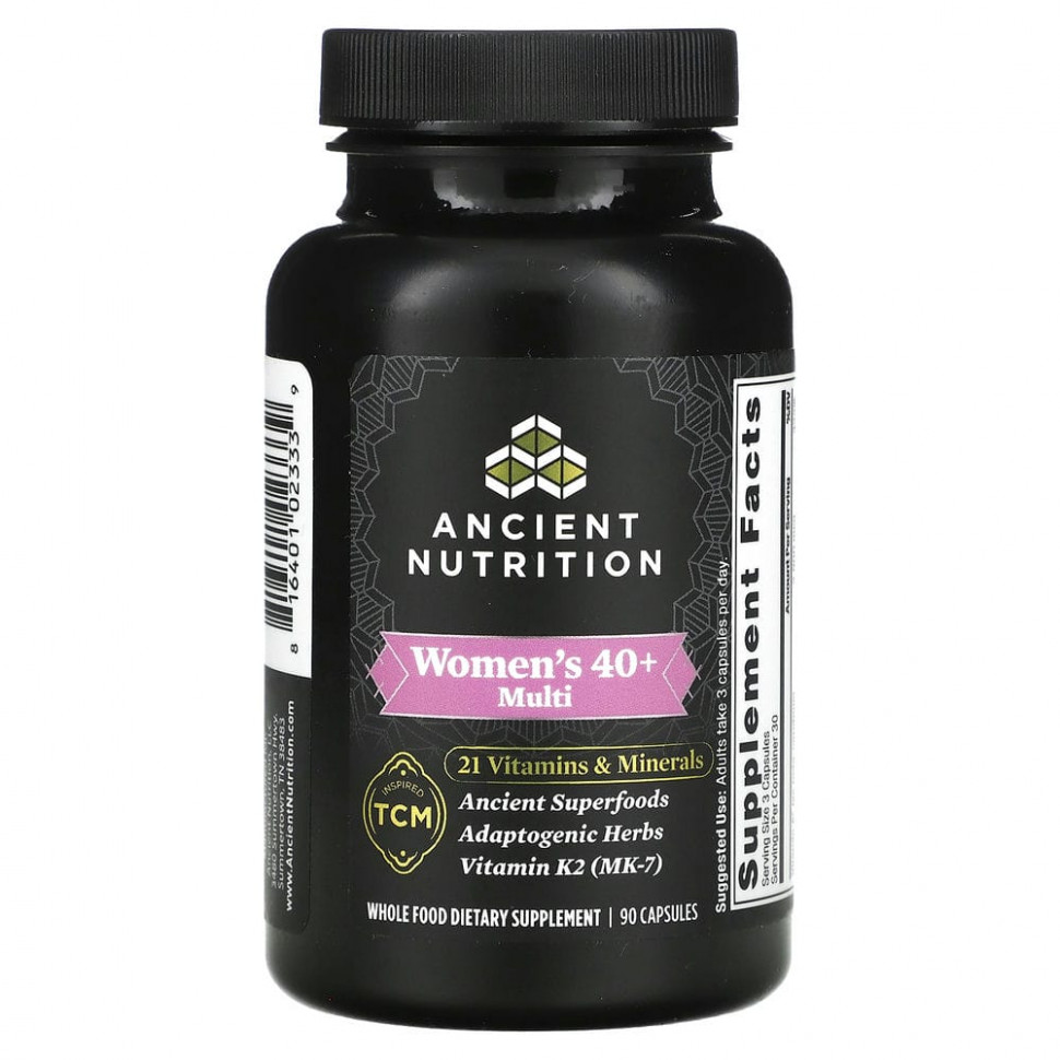  Dr. Axe / Ancient Nutrition, Ancient Multi,    40 , 90     -     , -, 