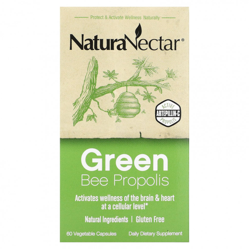  NaturaNectar, Green Bee Propolis, 60      -     , -, 