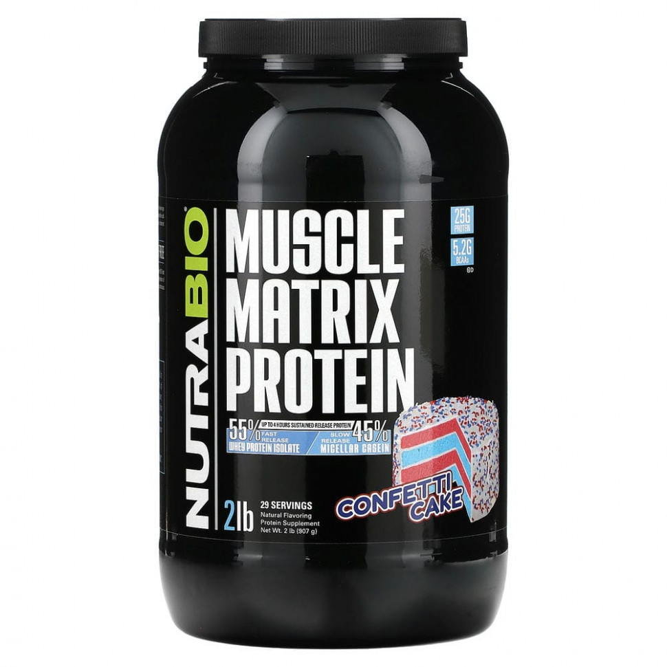  Nutrabio Labs, Muscle Matrix Protein,   , 907  (2 )    -     , -, 