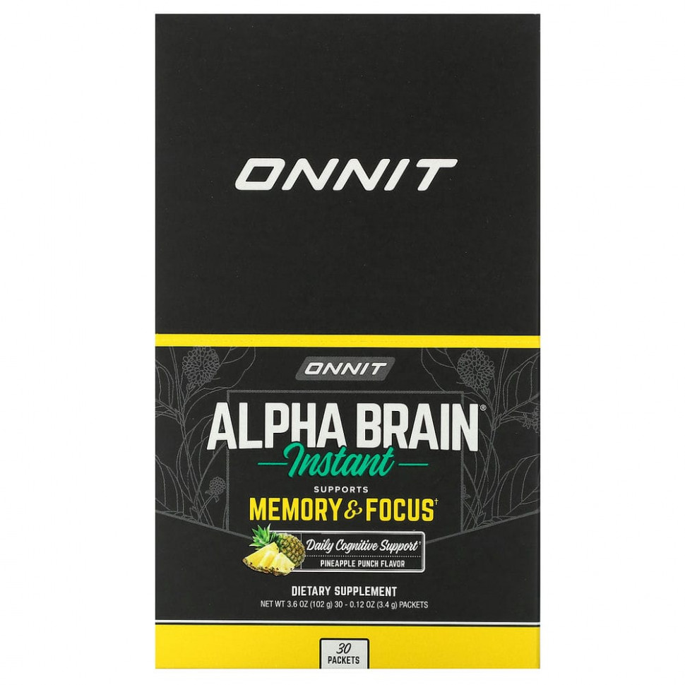  Onnit, Alpha Brain,  ,  , 30   3,4  (0,12 )    -     , -, 