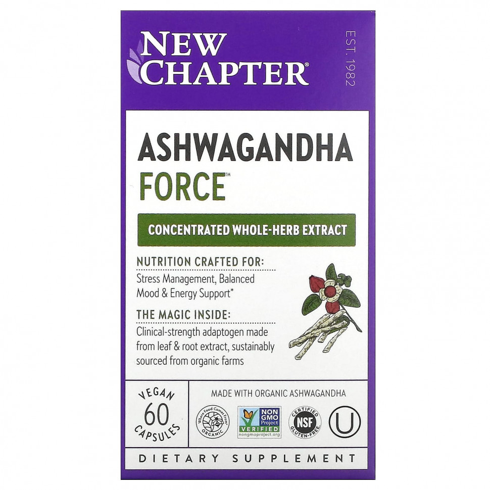  New Chapter, Ashwagandha Force`` 60      -     , -, 